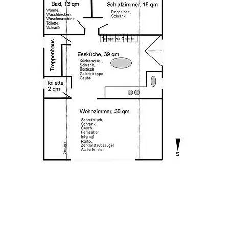 Appartement Dachgalerie 110 M2